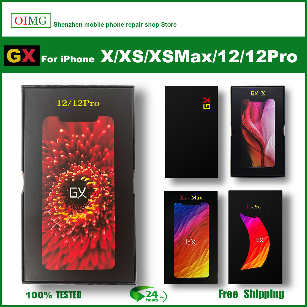 X จอแสดงผล XS XSMAX 11Pro ใหม่ GX Hard OLED สำหรับ Iphone 12หน้าจอ LCD AMOLED Digitizer Assembly Replacement