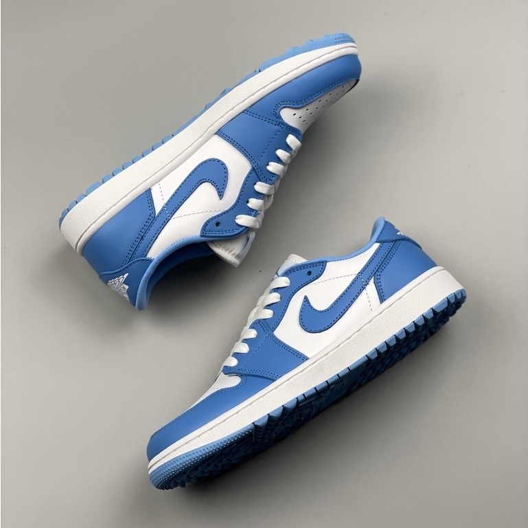 Nike Air Jordan 1 Golf Low cut Basketball Shoes Casual Sneakers For Men Women White/Blue