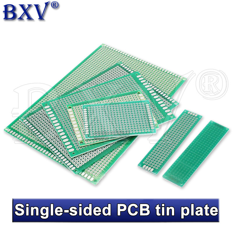 5*7 PCB 5x7 PCB Universal Board 2*8 มม.3X7 4X6 5X5 5X7 6X8 7X9 7X10 PUMUDDSY ด้านเดียวดีบุกแผ่นทดลอง 8*12 9*15