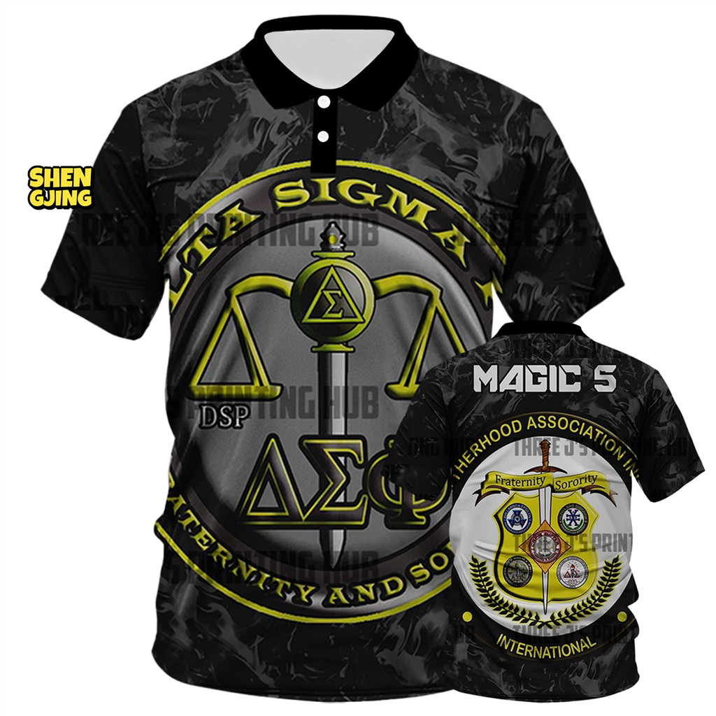 Polo POLO shirt- hot Magic Five Full Sublimation POLO shirt by Team Fully sublimated 3D Polo POLO sh