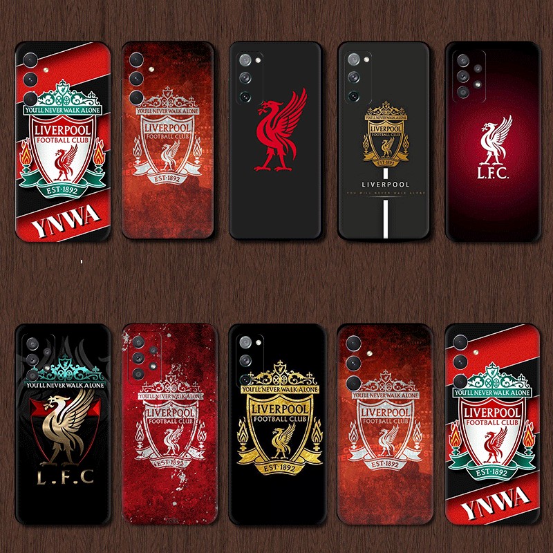 Samsung A15 J4 2018 J4 2018 J8 2018 J4 J6 Plus หรือ J4 J6 Prime TPU Spot เคสโทรศัพท์สีดํา Liverpool 
