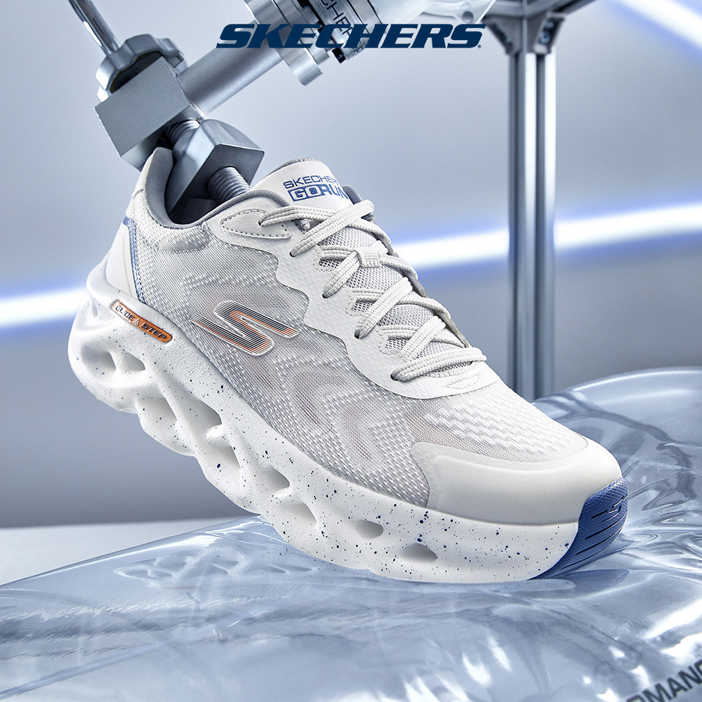Skechers สเก็ตเชอร์ส รองเท้า ผู้ชาย Good Year GOrun Hyper Burst Glide-Step Swirl Tech Max Cushionin