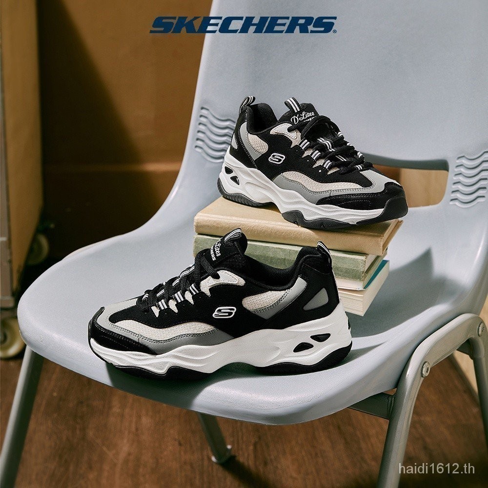 Skechers รองเท้ากีฬา รองเท้าสเก็ต สําหรับผู้หญิง D'Lites 4.0896144-bkw Y73h