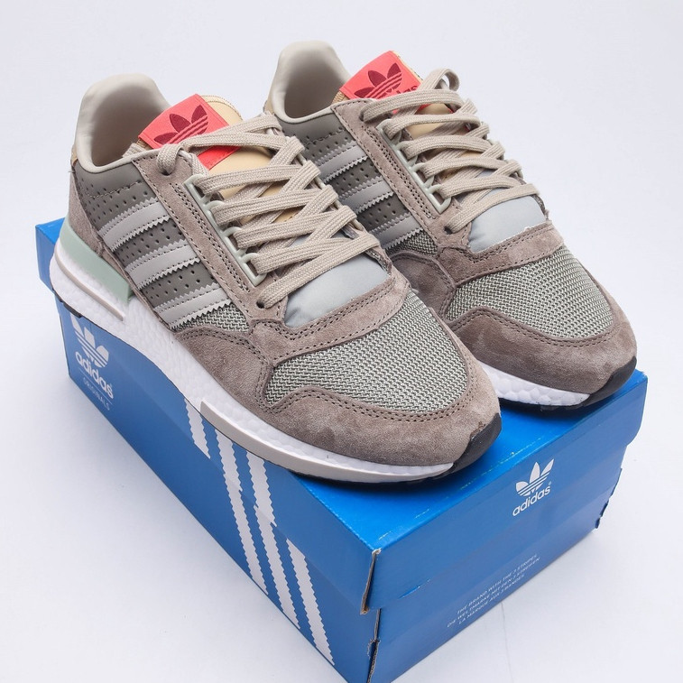 Adidas ZX BOOT500 leather mesh breathable retro trend outdoor casual wear resistant soft bottom spo