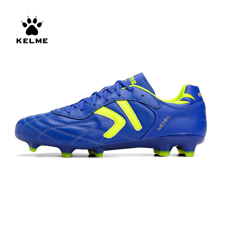 Kelme FG รองเท้าผ้าใบ รองเท้าฟุตบอล หนังวัวแท้ กันลื่น แบบมืออาชีพ สําหรับผู้ชาย ZX80011018
