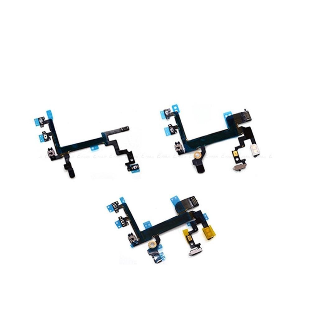สําหรับ IP 6 6S Plus 4 4S 5 5S 5C SE 2016 สวิทช์เชื่อมต่อปุ่มปรับระดับเสียง Flex Cable อะไหล่ซ่อม