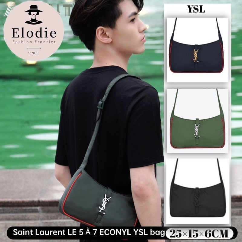 แซงต์โลร็องต์ Saint Laurent LE 5 À 7 ECONYL กระเป๋าถือ YSL กระเป๋าผู้ชาย