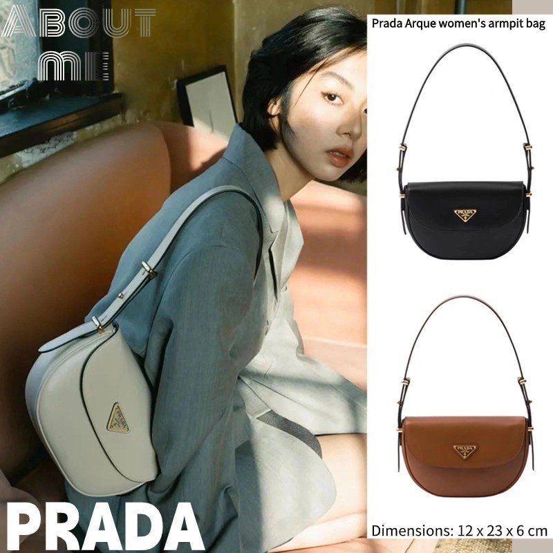 ปราด้า Prada Arque women's armpit bag 2024 กระเป๋าถือใหม่