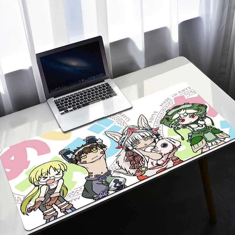 Anime Mouse Pad Made In Abyss Mousepad Gamer Deskmat kawaii ยางโต๊ะ Pc อุปกรณ์เสริม Gaming Xxl เกมสํ