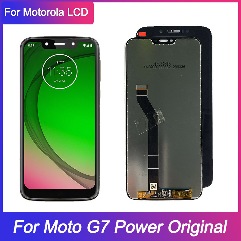 Original สำหรับ Motorola MOTO LCD เปลี่ยนจอแสดงผลหน้าจอสัมผัส Digitizer ประกอบสำหรับ Moto G7 Power X