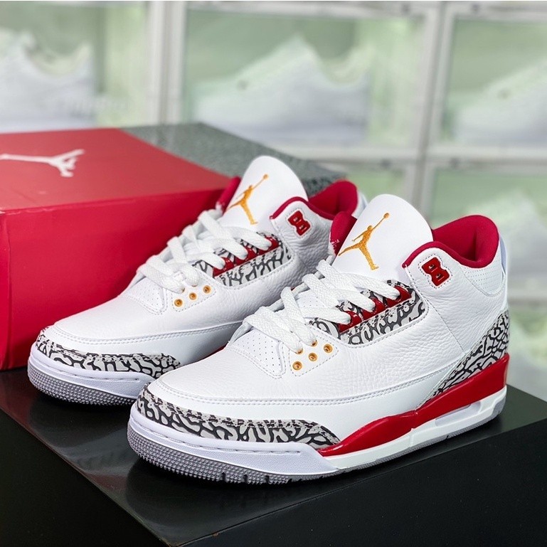 Nike Air Jordan 3 Retro "Cardinal Red" Basketball Shoes Casual Sneakers for Men Women
