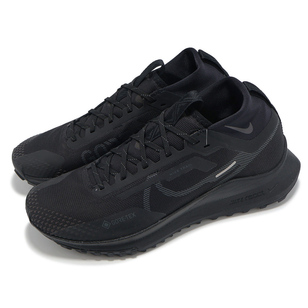 ♞,♘,♙Nike React Pegasus Trail 4 GTX V2 Gore-Tex Black Men Trail Running HM9728-002 RT