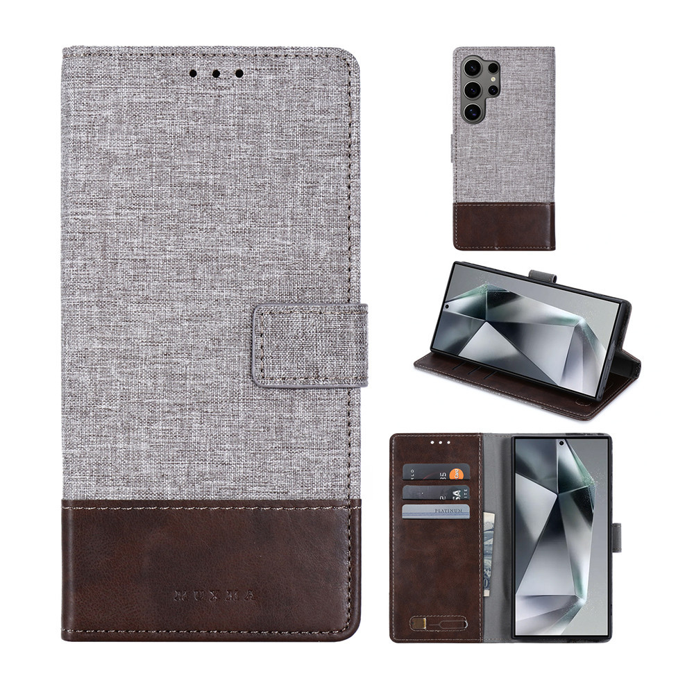 เคส สําหรับ Galaxy A55 A35 A25 A15 A05 A05s เคสโทรศัพท์มือถือ ผ้าแคนวาส แบบฝาพับ เคสกันกระแทก พร้อมช่องใส่บัตร สําหรับ Samsung