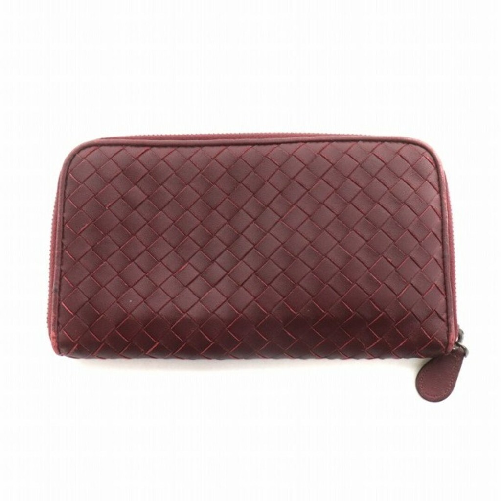 Bottega Veneta long wallet wallet intrecciato leather logo red Direct from Japan Secondhand