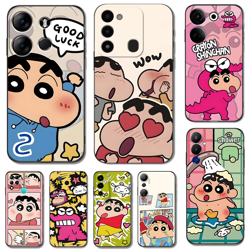 เคสโทรศัพท์ Techno Tecno Spark 10 4G 5G / Spark 10 Pro 10C / Pop 7 Pro Crayon Shin Chan ชินจัง เคส C