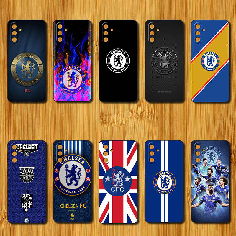 เคสโทรศัพท์มือถือแบบนิ่ม TPU กันกระแทก ลายโลโก้ฟุตบอล Chelsea สําหรับ Samsung Galaxy A14 M14 A15 A13 M54 F54
