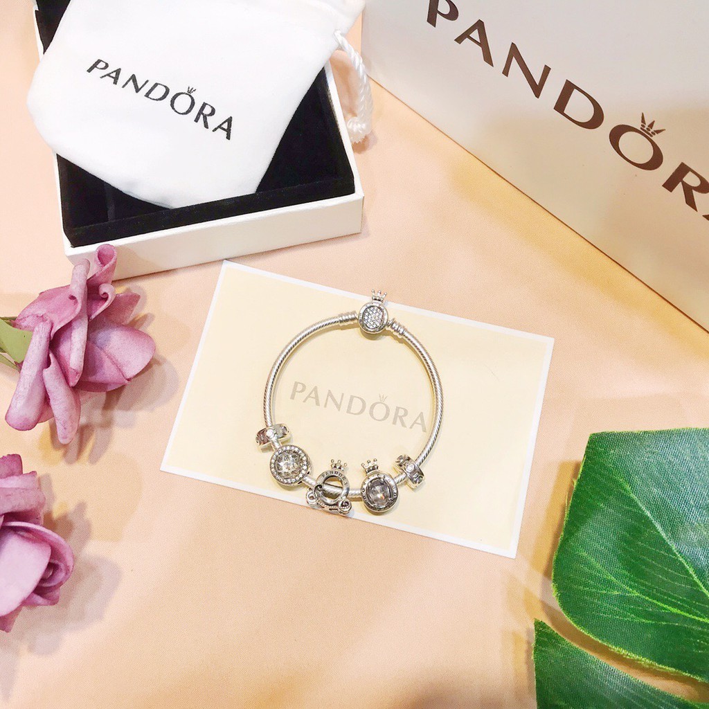 Pandora ของแท้ เงินแท้ 100% พร้อมจี้ส่งเป็นของขวัญให้แฟน หรือเนื่องมาจากวันเกิด