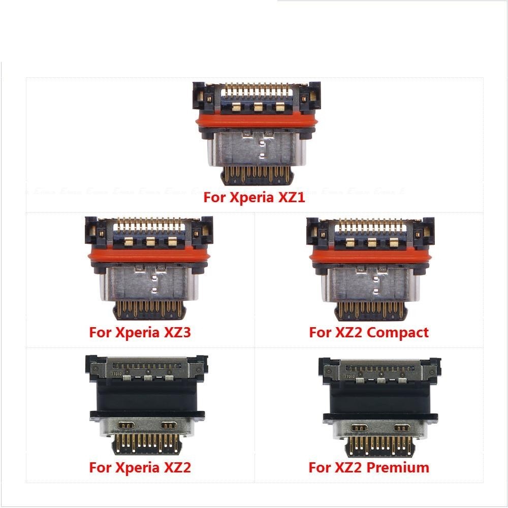 แจ็ค USB ปลั๊กชาร์จปลั๊กพอร์ต Dock Charger Socket สําหรับ Sony Xperia XZ1 XZ2 Compact Premium XZ3