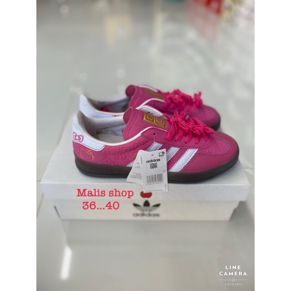 ♞,♘,♙รองเท้า Gazelle Indoor x Hello Kitty Anniversary (Adidas samba) qw