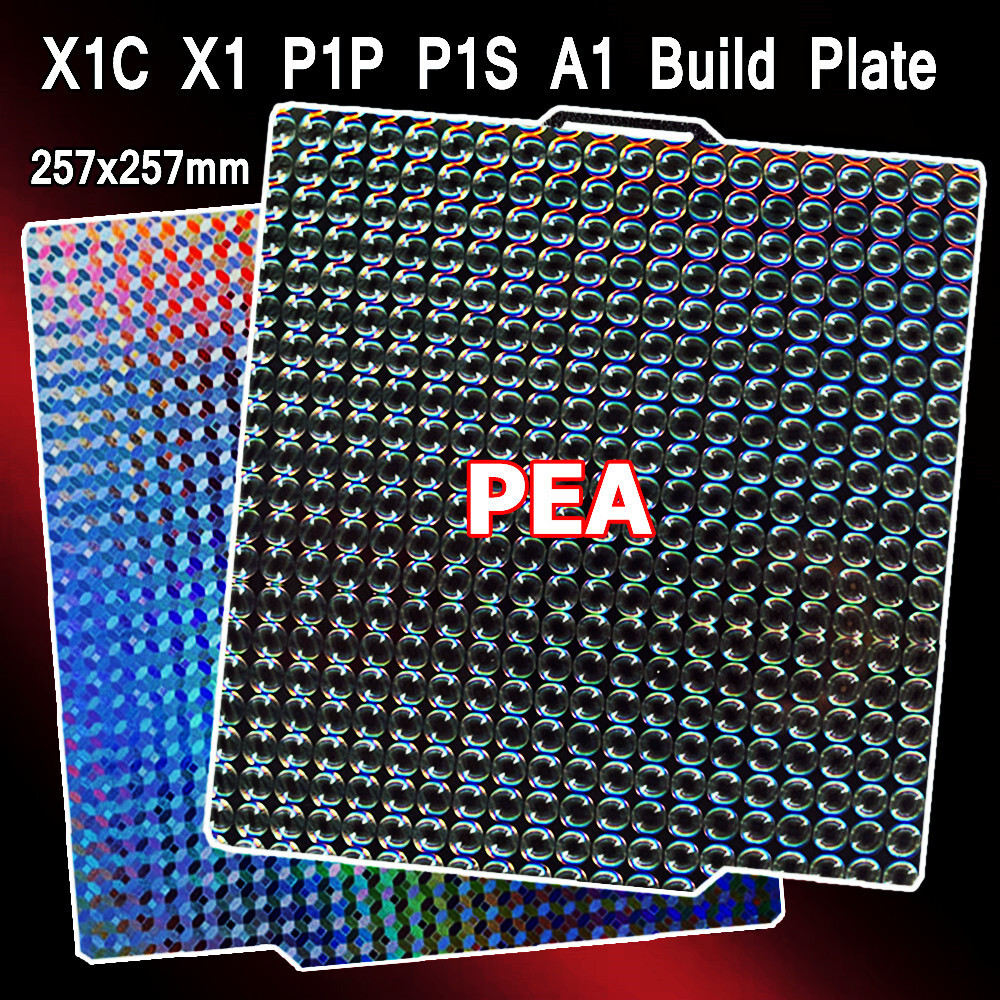 สําหรับBambu Lab A1 X1 P1Sสร้างแผ่นBambulab X1 คาร์บอนPIแผ่นสองด้านพิมพ์ฤดูใบไม้ผลิเหล็กสําหรับBambu