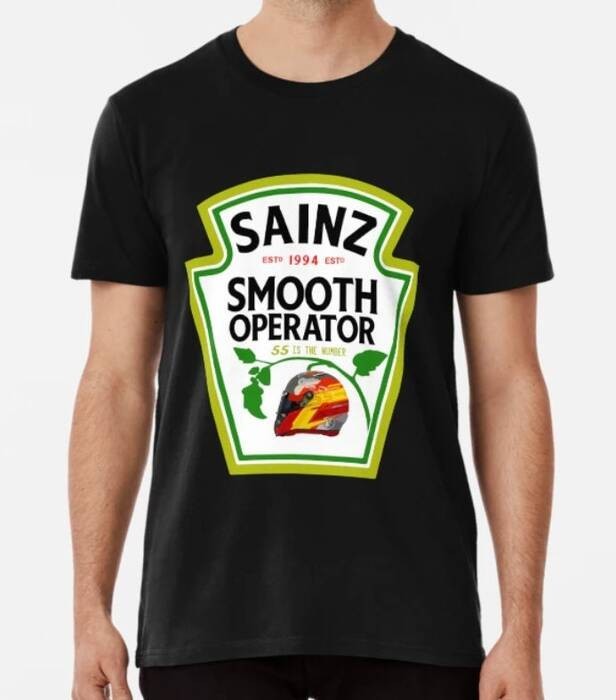 เสื้อยืด พิมพ์ลาย Sainz Smooth Operator Png Download Carlos Png Sainz F1 Png สไตล์คลาสสิก สําหรับผู้