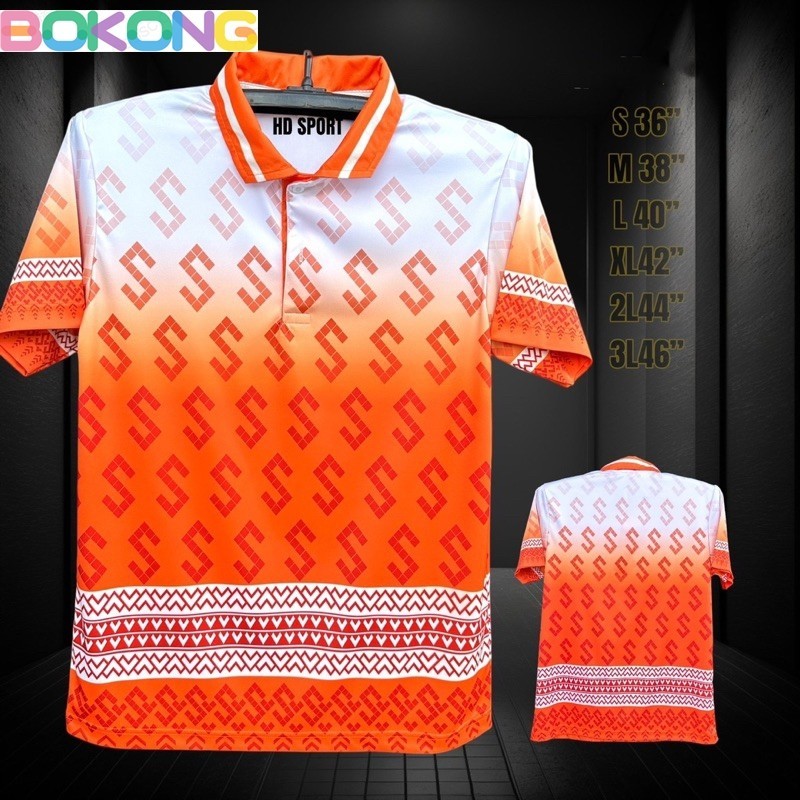 (bokong) โปโลลายขอ เสื้อโปโลใส่ทำงาน
