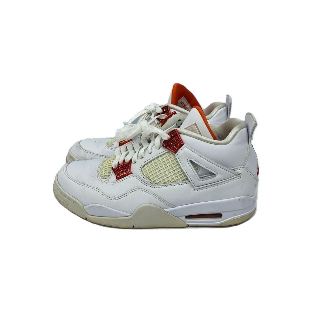 Nike Air Jordan 4 2 6 รองเท้าผ้าใบหนัง ข้อสูง สีขาว มือสอง
