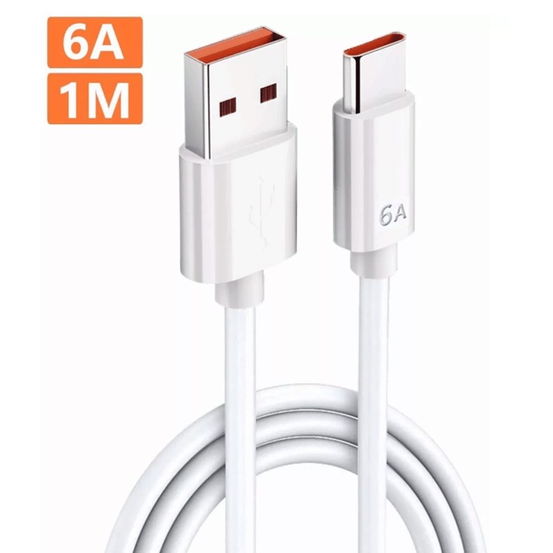 สายชาร์จ USB Type C 6A 66W ชาร์จเร็ว สําหรับ Xiaomi Redmi 12C 11A 10 10A 10C 9 9A 9C NFC 9T 8 7A A1 A2 Plus