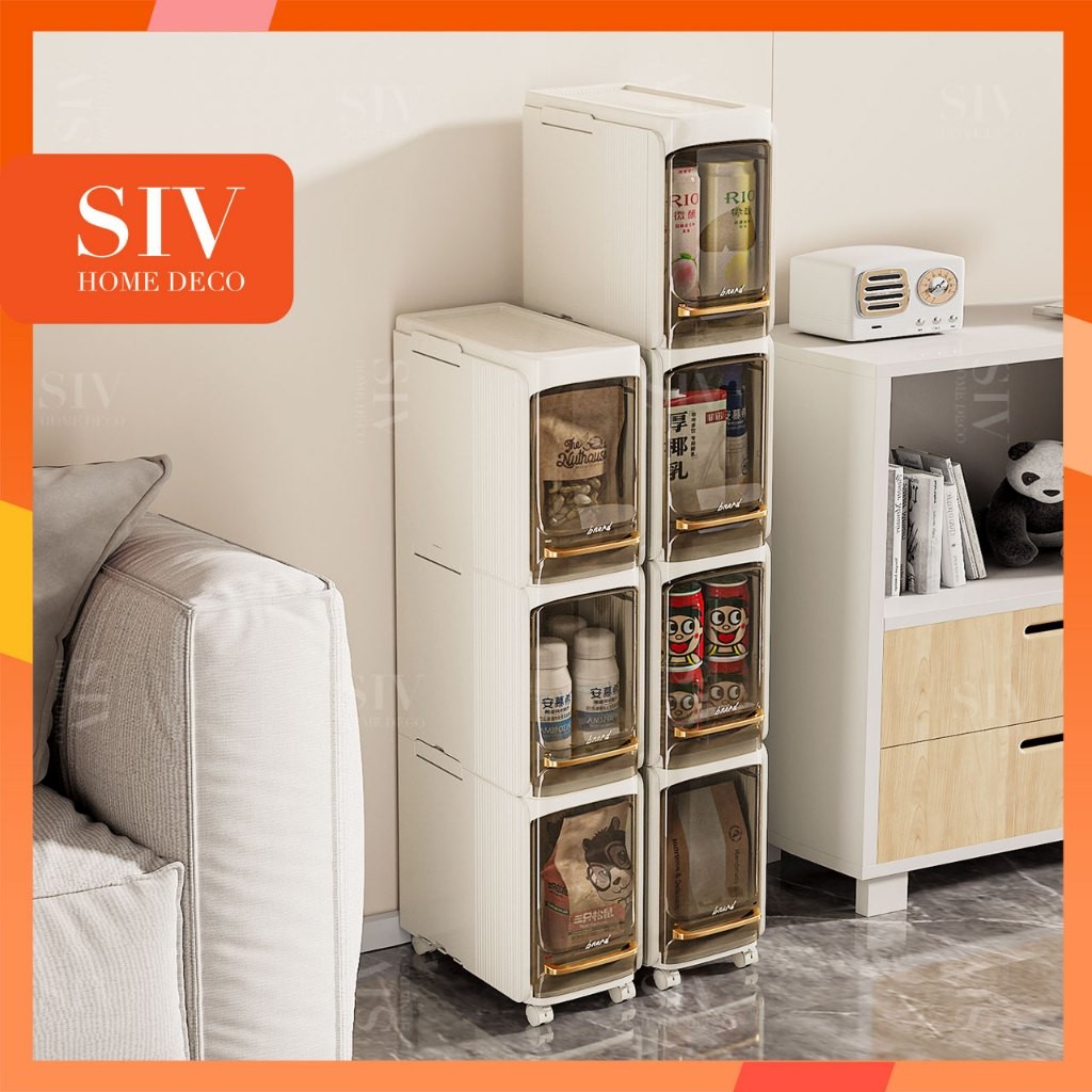 hot🔥การประกันคุณภาพ🔥 import SIV Slim Space-Saving Gap Storage Cabinet | Multi-Functional Durable