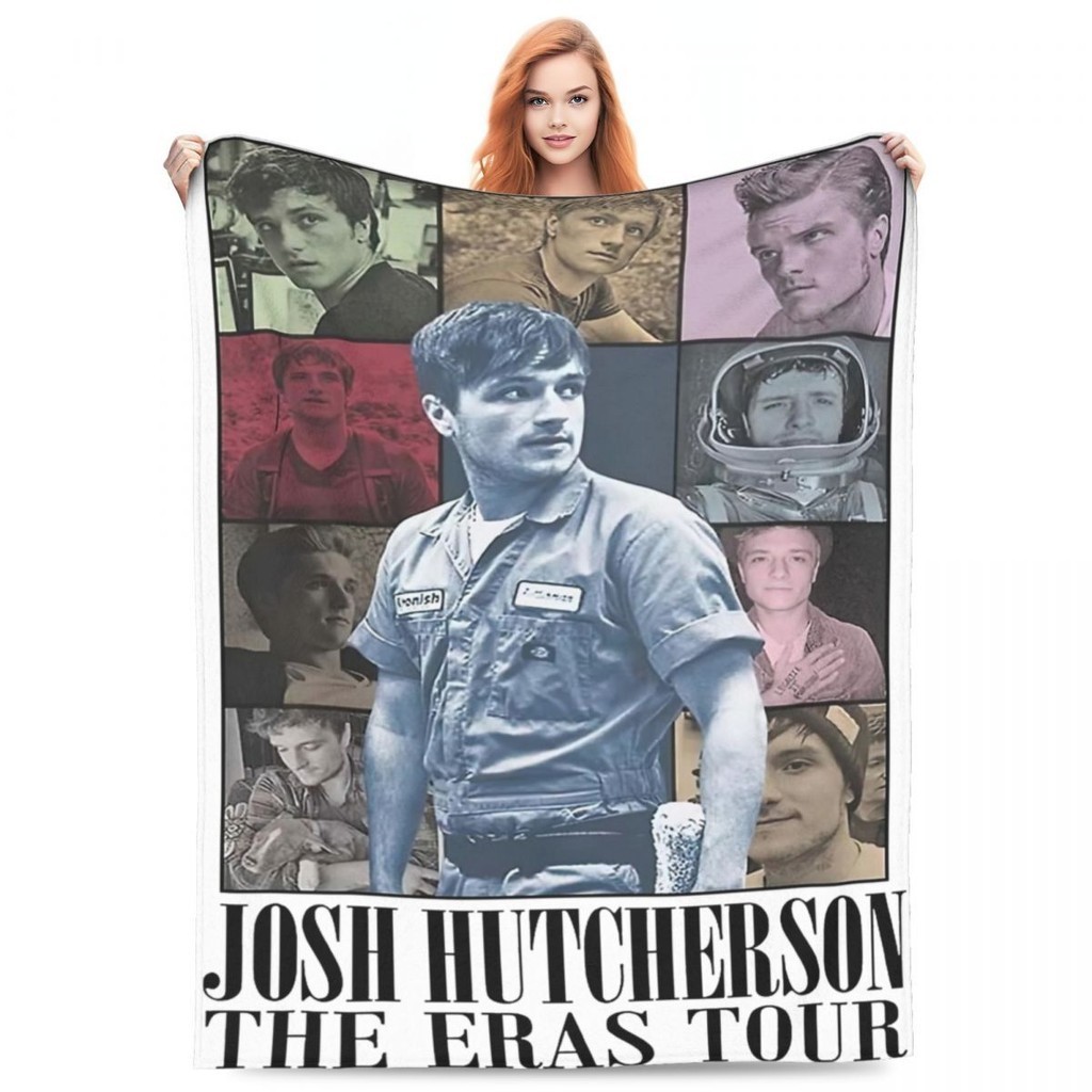Josh Hutcherson The Eras Tour โยนผ้าห่มขนแกะโซฟา Vintage โยนผ้าห่ม Cozy Ultra-Soft สําหรับผ้าปูที่นอ