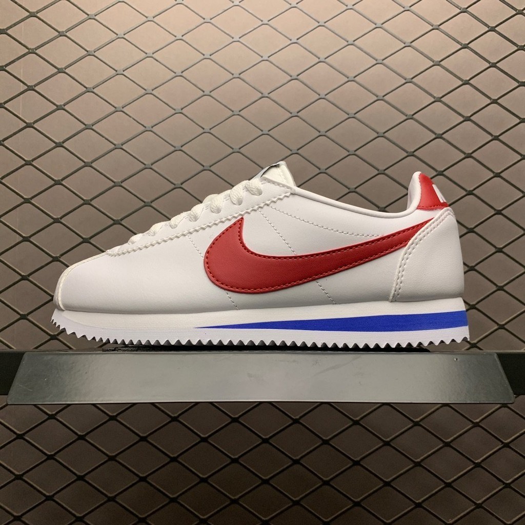 100% Original Nike Classic Cortez Leather Forrest Gump classic Retro Running Shoes  For Women