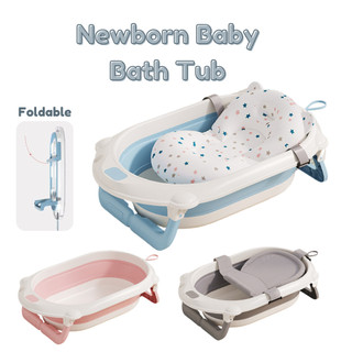 [FAST DELIVERY]Large Baby Bath Tub For Newborn Foldable Folding Bath Tub Besen Mandi Bayi