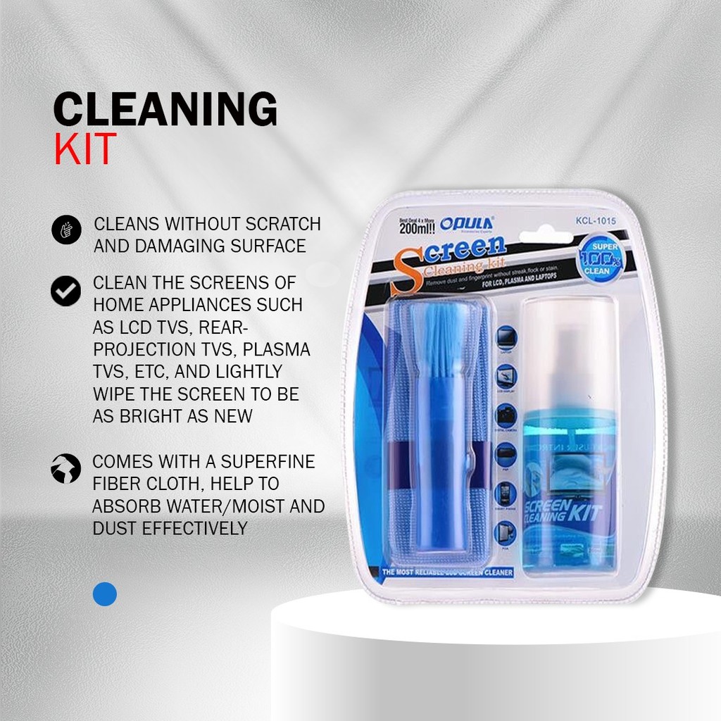 โทรศัพท์มือถือแล็ปท็อป Monitor ชุดทําความสะอาดหน้าจอ PC 200ml ทําความสะอาดขนาดใหญ่ ทําความสะอาดหน้าจ