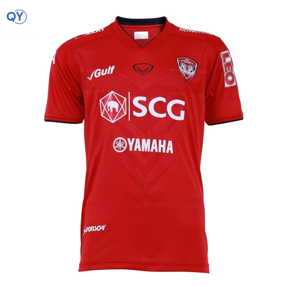 Qy เสื้อแข่งเมืองทองยูไนเต็ด 2019 ชุดเหย้า สีแดง ของแท้จากสโมสร Muangthong United