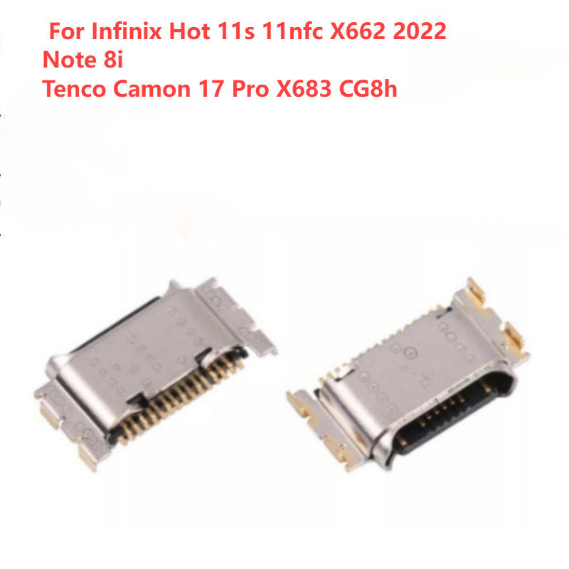 ซ็อกเก็ตชาร์จ USB Type C สําหรับ Infinix Hot 11s 11nfc X662 2022 Note 8i Tenco Camon 17 Pro X683 CG8h 5-50 ชิ้น