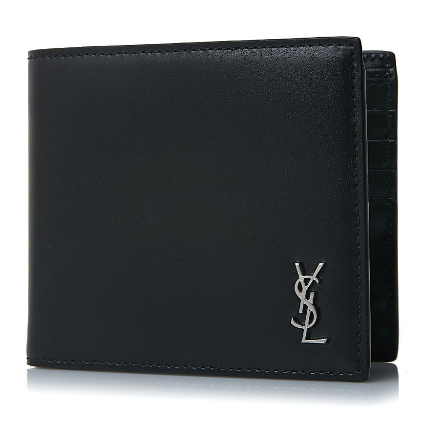 Yves Saint Laurent YSL กระเป๋าสตางค์ แบบพับสองทบ 607727 1jb0e MVI8