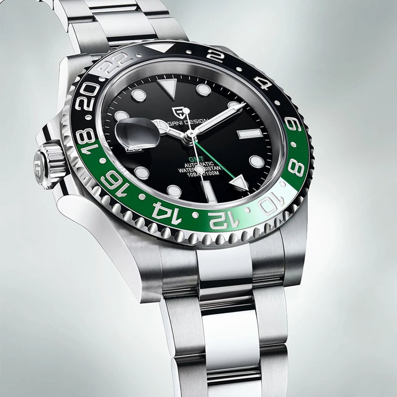 Pagani Design ต้นฉบับ GMT 40MM automatic นาฬิกาผู้ชาย Japan seiko NH34 ความหรูหรา นาฬิกาข้อมือผู้ชา