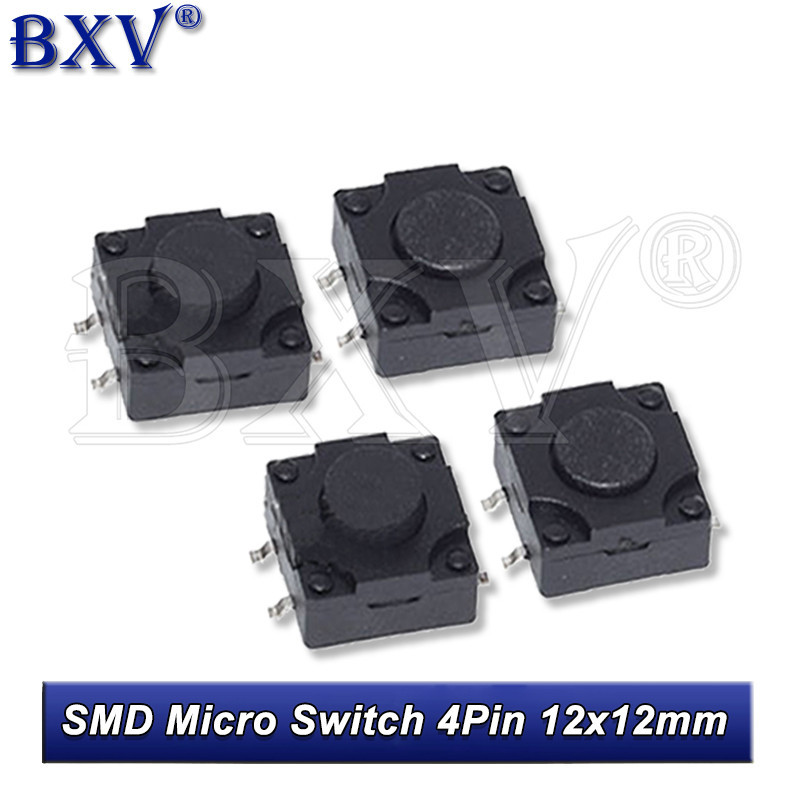 Smd ไมโครสวิตช์ 4Pin 12x12x6 7 8 8.5 9 มม. 12x12x6 7 8 8.5 7.5 9 10 11 12 10.5 มม. 10 ชิ้น ต่อล็อต ราคา ถูกที่สุด ดีลบีเคเค
