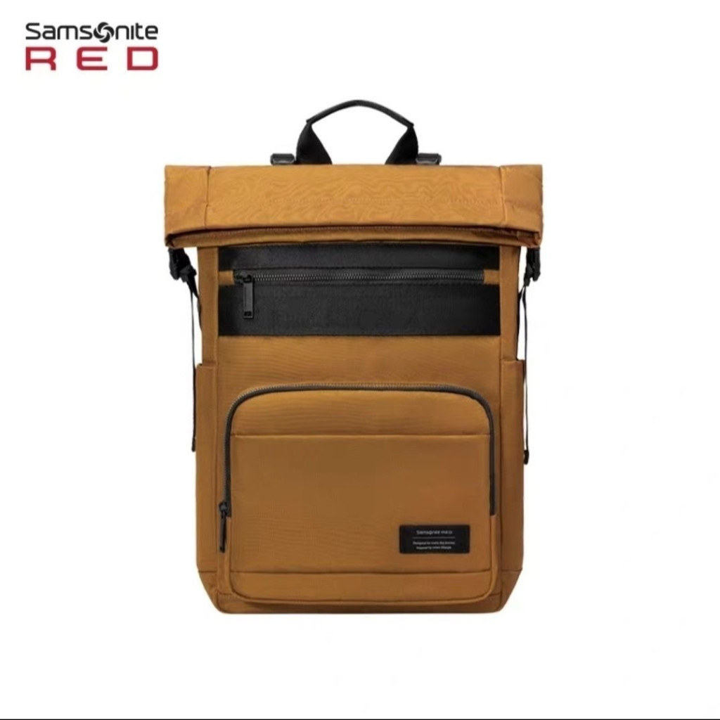 Samsonite Samsonite RED-QE7 Huang Jingyu กระเป๋าเป้สะพายหลัง ใส่คอมพิวเตอร์ได้ สําหรับผู้ชาย และผู้