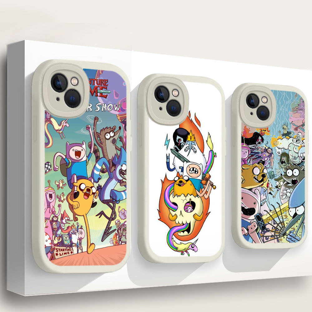 เคสโทรศัพท์ซิลิโคน TPU แบบนิ่ม ลาย K59 Adventure Time น่ารัก สําหรับ iPhone 11 12 13 14 15 Pro Max