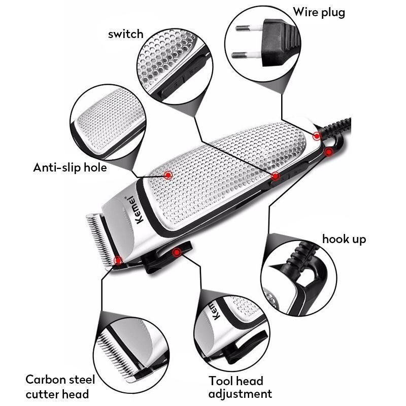 hot🔥การประกันคุณภาพ🔥 import Kemei KM-4639 Electric Hair Shaver 9In1 Pluggable Professional Hair C