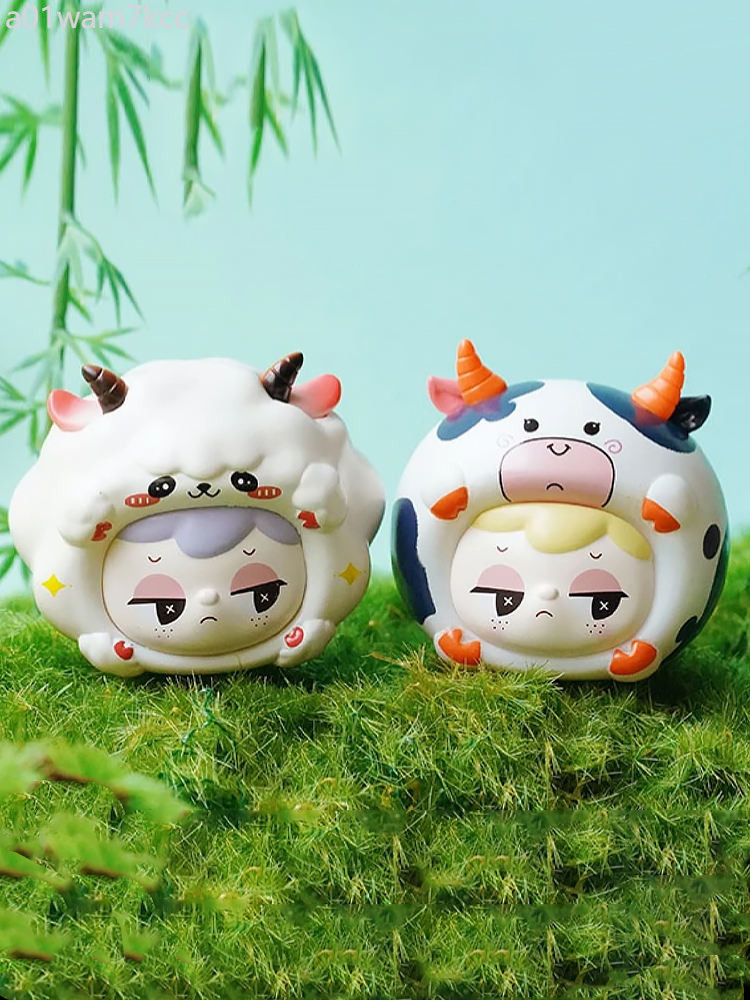 ♞,♘,♙Yoplait Zoo Star น่ารักชิ้นชุดกล่องตาบอดรูปอินเทรนด์เดสก์ท็อปคอลเลกชันเครื่องประดับ