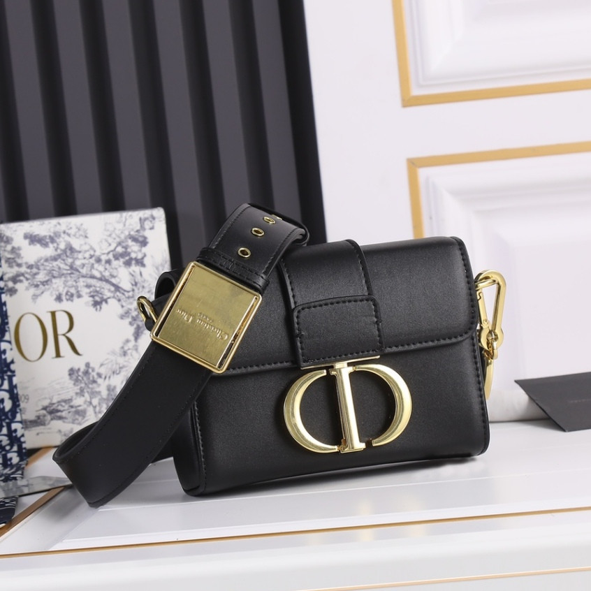 【 พร้อมส่ง 】 Dior 30 Montaigne mini Box กระเป๋าสะพายข้าง หนังแท้ ขนาดเล็ก สําหรับผู้หญิง