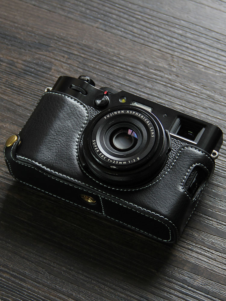 เหมาะสําหรับเคสกล้อง Fuji X100VI รุ่นที่หกชุดครึ่ง x100v เคสป้องกันฐานหนัง X100F เคสหนังย้อนยุค