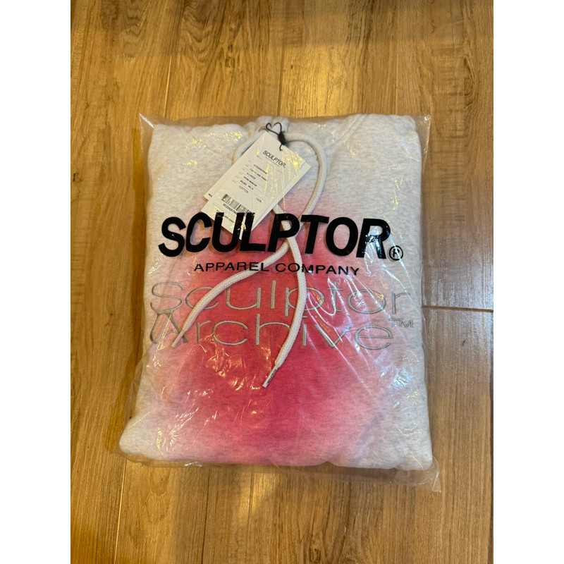 ♞,♘[พร้อมส่ง/ของแท้] Sculptor Colour Logo Hoodie White Melange KK