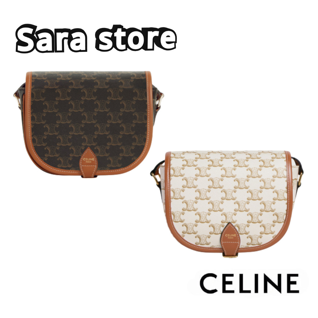 กระเป๋าสะพาย Celine CELINE กระเป๋าพิมพ์โลโก้ขนาดกลาง FOLCO