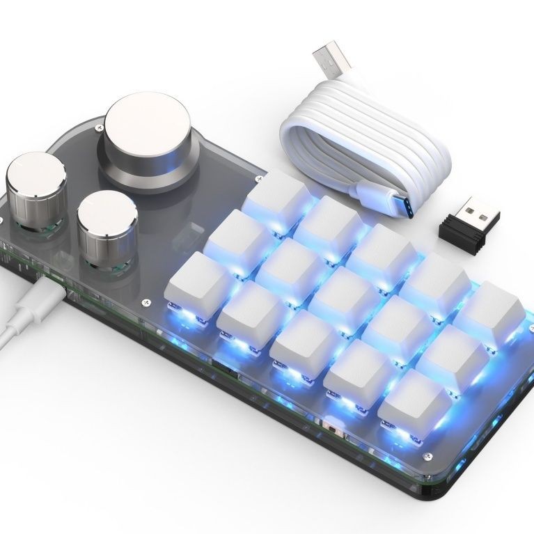 ♞,♘,♙2.4G ไร้สาย/บลูทู ธ/คีย์บอร์ดแบบกำหนดเองแบบสามโหมด, แสง RGB 3-key 3-key 3-key