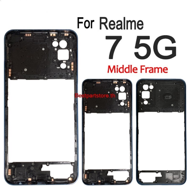 Besth กรอบกลาง 6.5 นิ้ว แบบเปลี่ยน สําหรับ Oppo Realme 7 5G RMX2111 Realme 7 5G