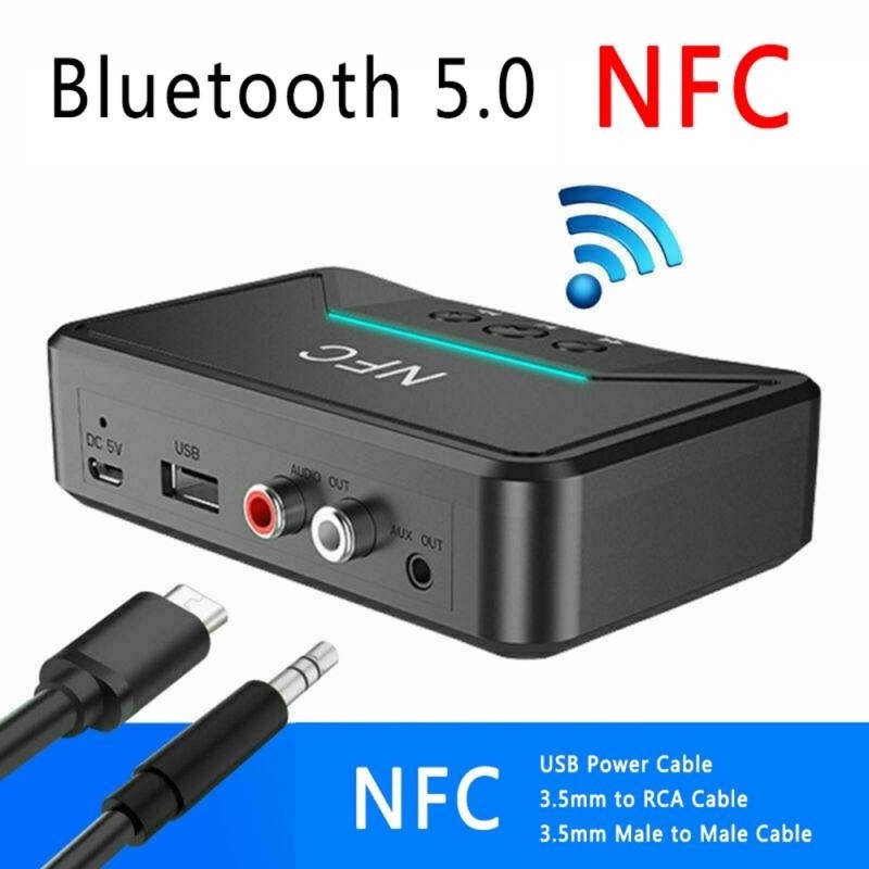 (จัดส่งในท้องถิ่น) 2 In 1 Bluetooth Audio Converter Bluetooth 5.0 รับอุปกรณ์เครื่องส่งสัญญาณ Tx/Rx Dual Mode สําหรับทีวี/พีซี