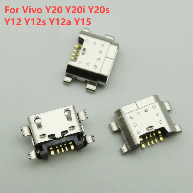 ตัวเชื่อมต่อแท่นชาร์จ USB สําหรับ Vivo Y20 Y20i Y20s Y12 Y12s Y12a Y15 5-50 ชิ้น